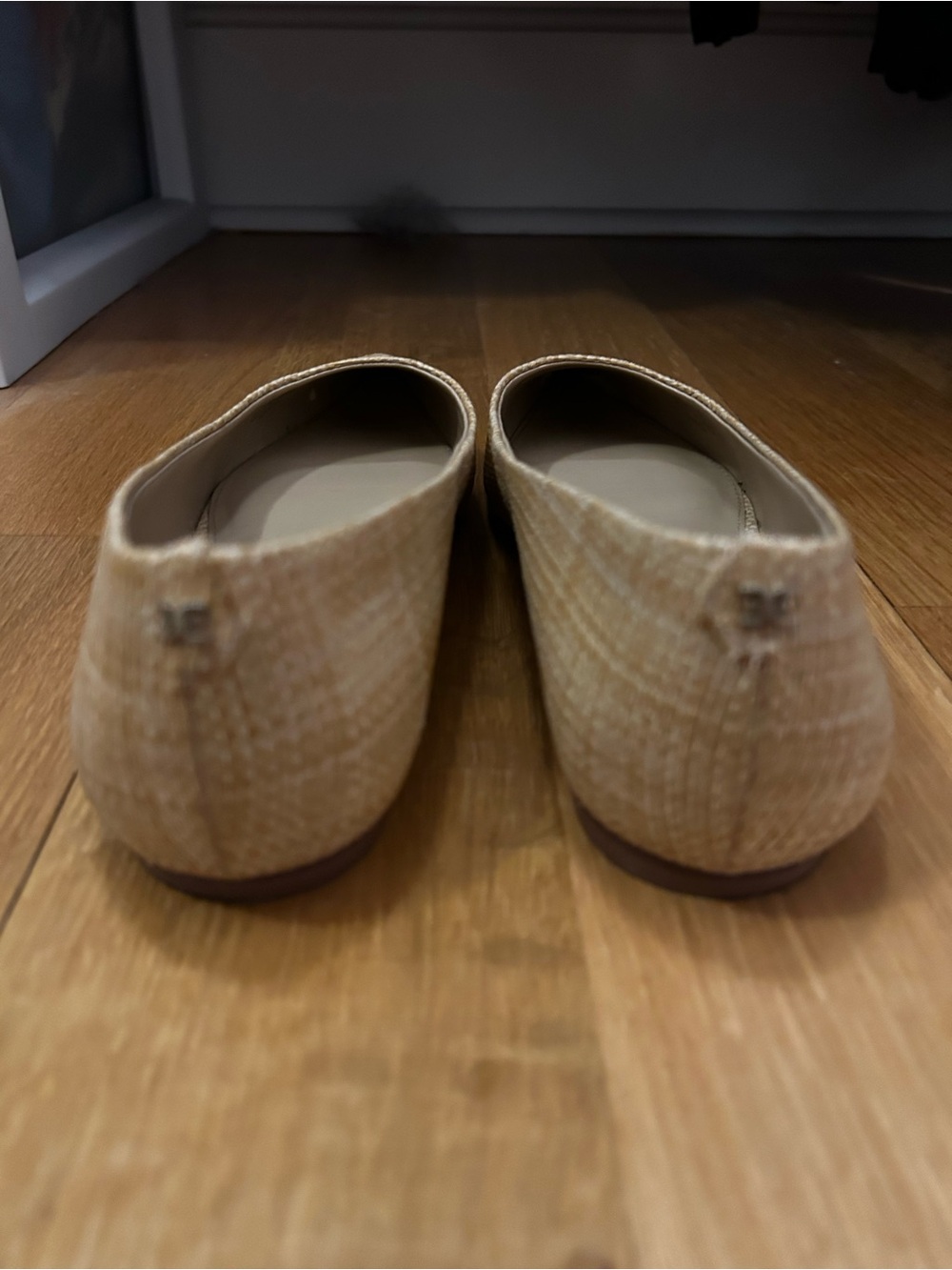 Pointed-Toe Natural Woven Ballet Flats - Sam Edelman - Picture 3 of 5